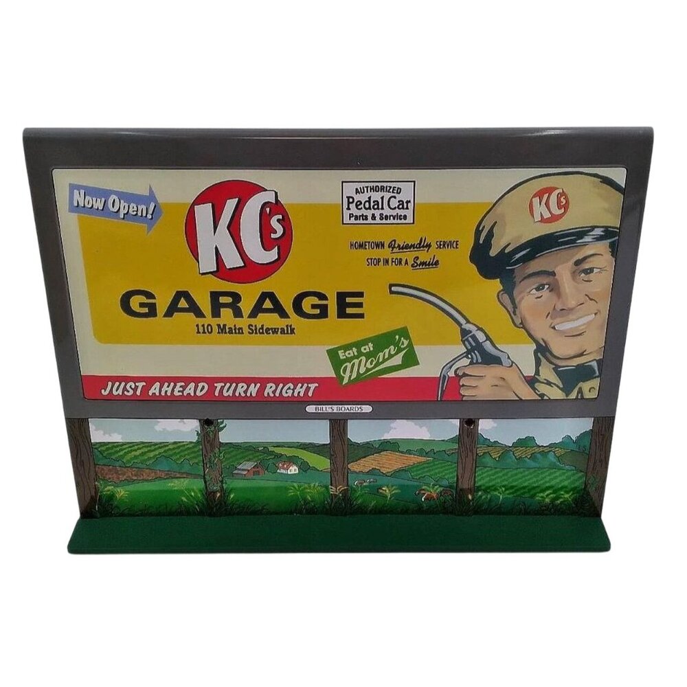 Hallmark Kiddie Car Corner Collection Bills Boards Series Welcome Sign